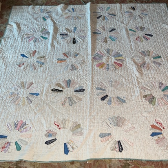 Antique quilt handmade 76” x 76”